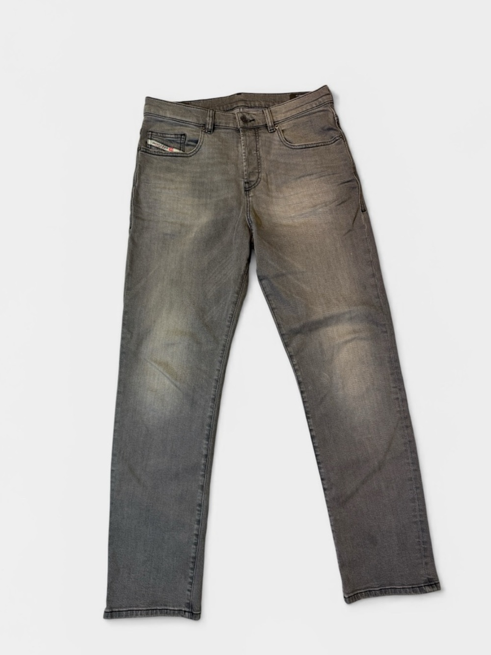 Diesel mens 30x30 D-Viker straight fit gray button fly denim jeans EUC
